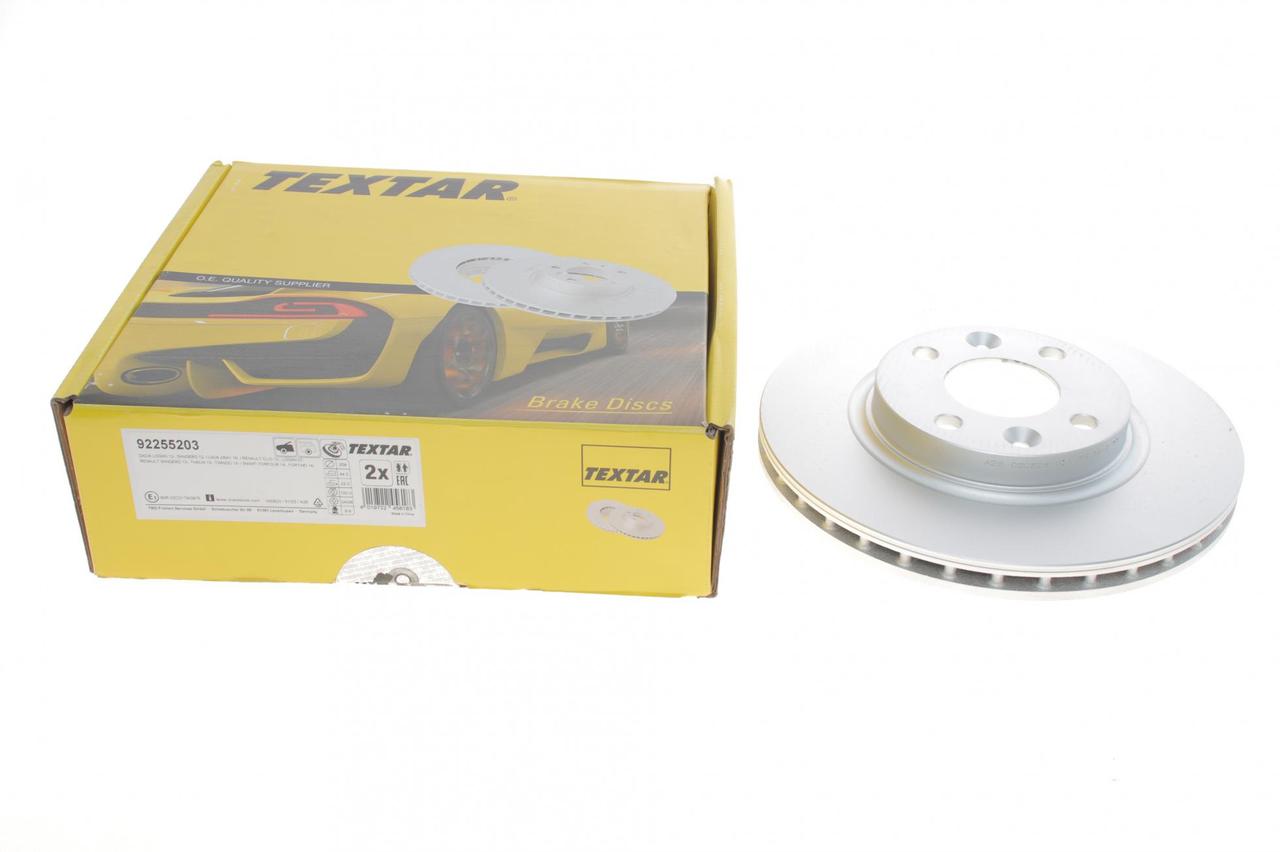 Диск гальмівний передній Renault Logan/Sandero 12- (258x22) PRO (Textar) 92255203, фото 1