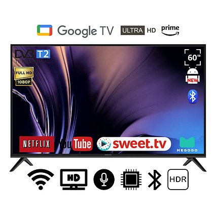 Телевізор Smart FHD TV Samsung 60" 2к (Android 15.0/SmartTV/WiFi/DVB-T2)