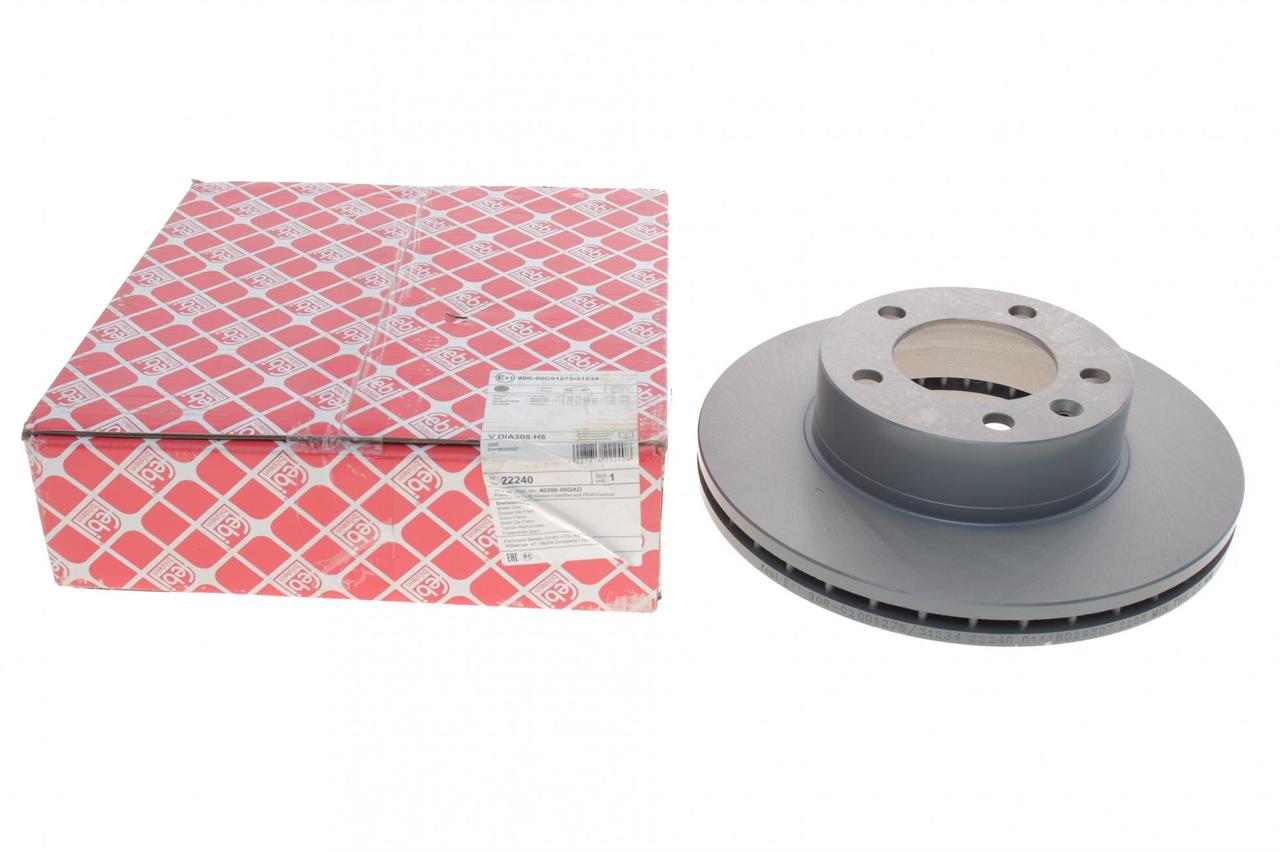 Диск гальмівний передній Renault Master/Opel Movano 98- (305,5x28) (R16) (Febi Bilstein) 22240, фото 1