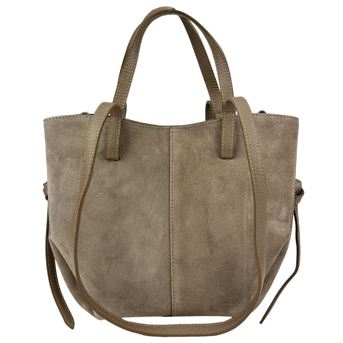 Замшева жіноча сумка Firenze Italy F-IT-7888T колір тауп