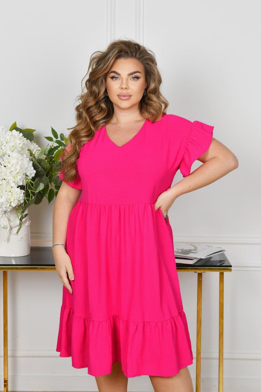 Літня жіноча сукня великого розміру Розміри: 50-52, 54-56, 58-60, 62-64