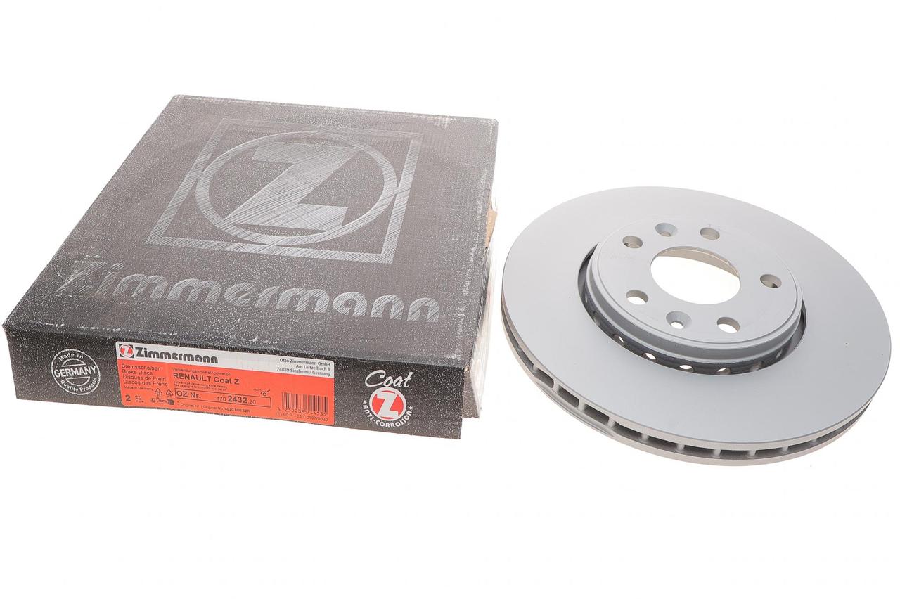 Диск гальмівний передній Renault Megane III/Scenic III/Laguna III 07- (296x26) (з покриттям) (вент), фото 1