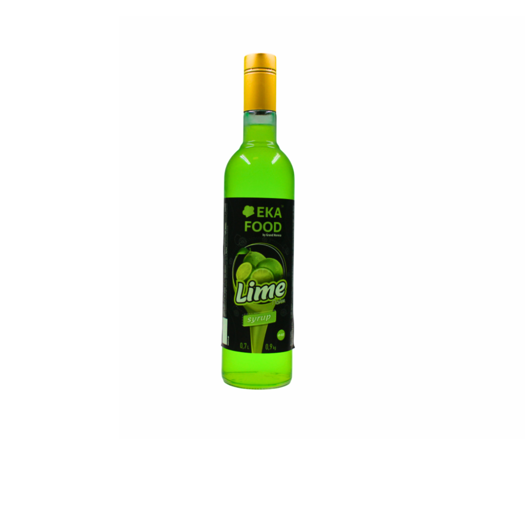 Сироп коктейльний EkaFood by Grand Horeca Lime "Лайм" #48 700 мл 0,9 кг СКЛО, фото 1