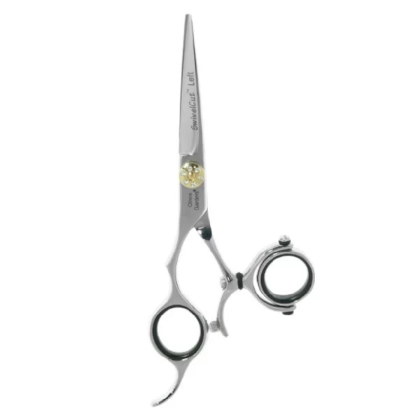 Прямі ножиці в чохлі для лівші Olivia Garden Swivelcut 5,75" (SH-SW1PC-CL575-BLP), фото 1