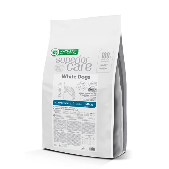 Сухий корм для собак Nature's Protection (Нейчерс Протекшен) Superior Care White Dog Life Stages з білою рибою і рисом 10 кг