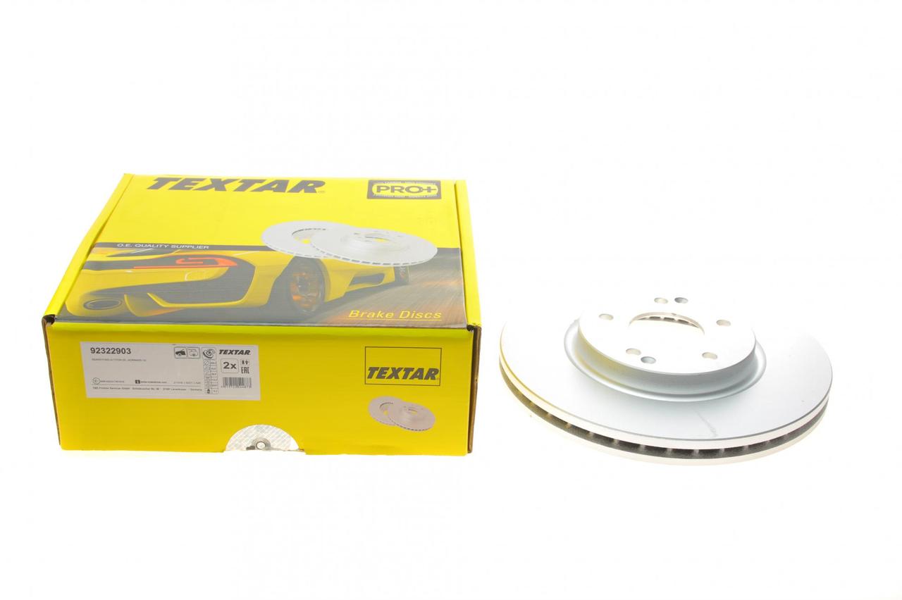 Диск тормозной передний Ssangyong Actyon Sports I/Korando 11- (298x26) (PRO) (Textar) 92322903, фото 1