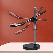 Настільний тримач стріла для телефону для зйомки зверху з висотою від 40 см до 59 см / Стійка на стіл для смартфона, фото 3