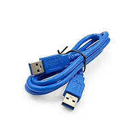 USB 3.0 AM/AM тато-тато 1 м синій
