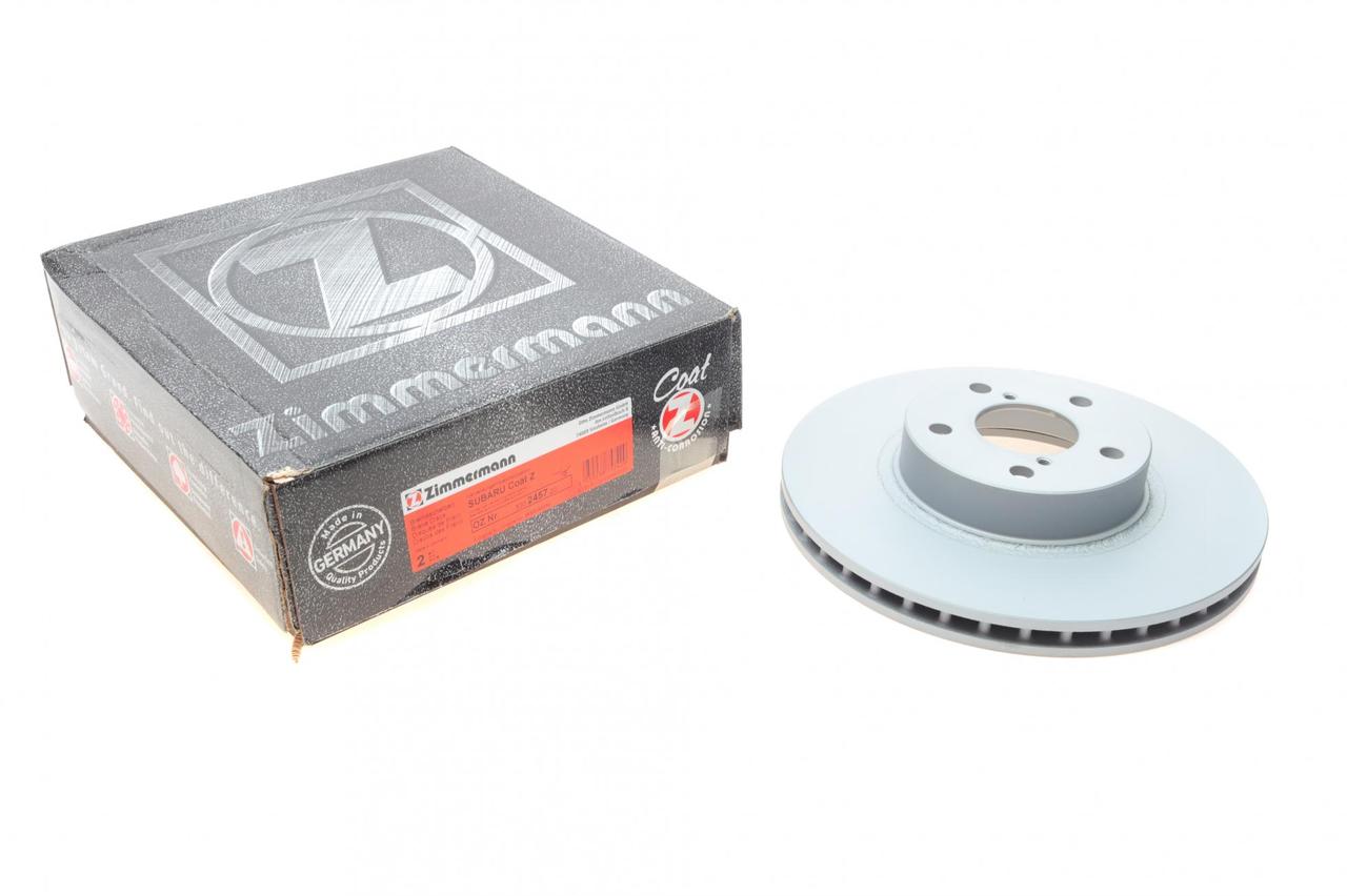 Диск гальмівний передній Subaru Forester 97-/Impreza 95-/Outback 00- 2.0/2.5 AWD (277x24) (Zimmermann), фото 1