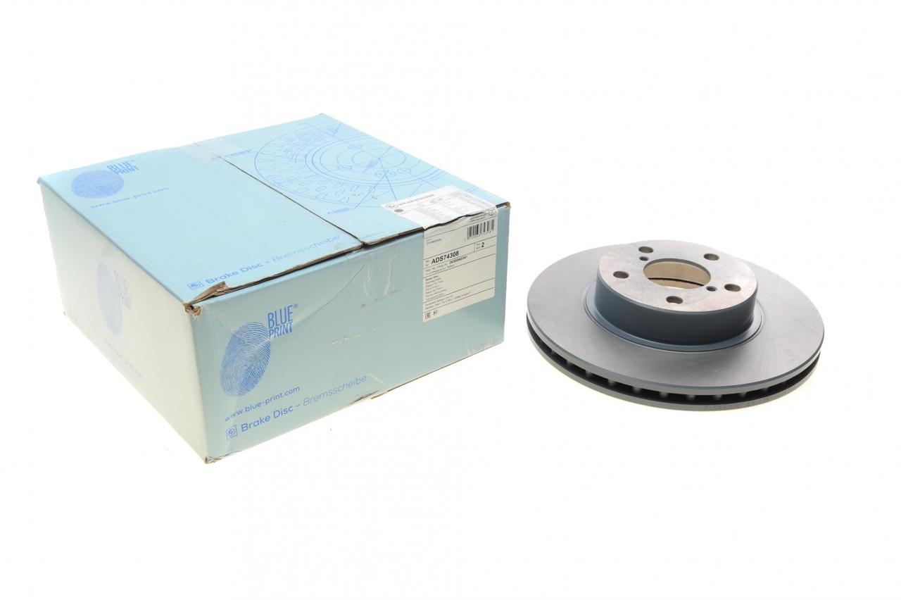 Диск гальмівний передній Subaru Impreza/Legacy 1.5-2.2 89- (260x22) (Blue Print) ADS74308, фото 1