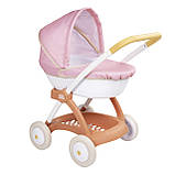Уцінка! Коляска для ляльки Baby Nurse "Теракотова пудра", люлька з корзиною (7600254124), фото 3