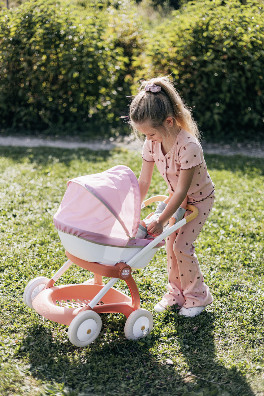 Уцінка! Коляска для ляльки Baby Nurse "Теракотова пудра", люлька з корзиною (7600254124), фото 1