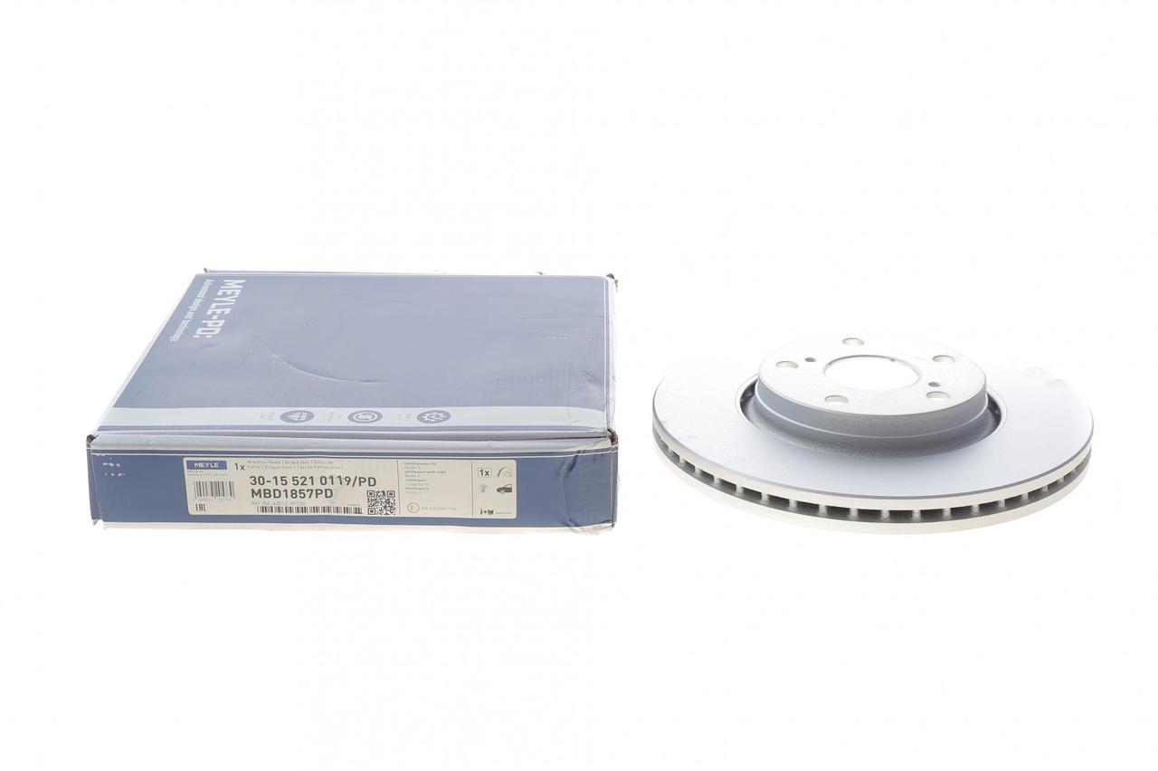 Диск гальмівний передній Toyota Auris 06-15/Avensis 08-18 (295x26) (з покриттям) (вентилований) (Meyle), фото 1