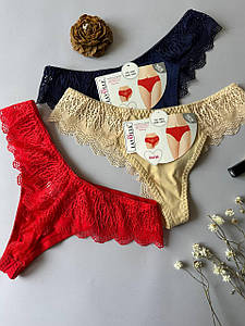 Жіночі трусики бразильяна L в наборі 3 шт Lavolle