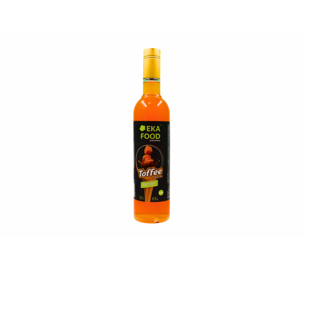 Сироп коктейльний EkaFood by Grand Horeca Toffee "Іриска" #80 700 мл 0,9 кг СКЛО