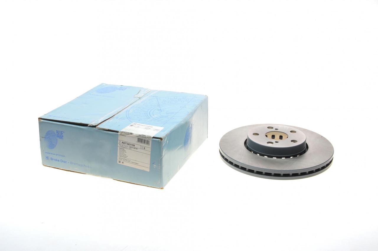 Диск гальмівний передній Toyota Avensis 97-03 (276x25) (Blue Print) ADT343159, фото 1
