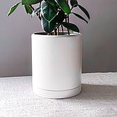 Горщик для квітів керамічний Цикорій 15 л Білий мат Rezon Р306