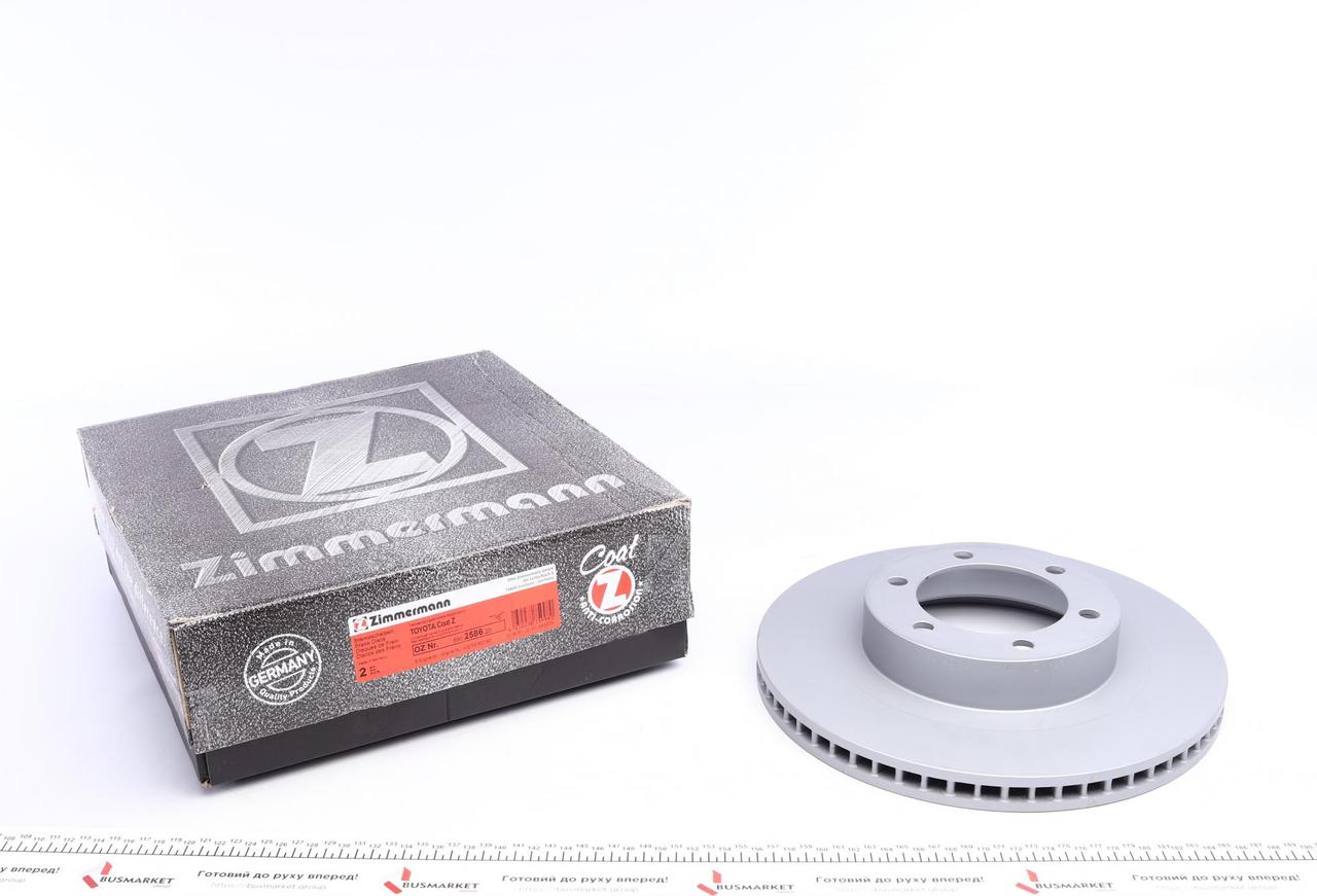 Диск гальмівний передній Toyota Land Cruiser 3.0-4.0 D 02-10 (338x28) (з покриттям) (вентилований), фото 1