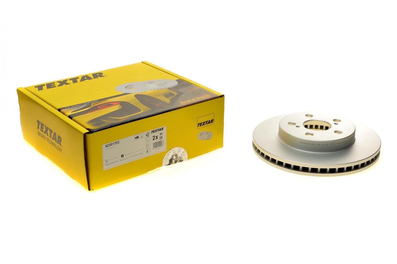Диск гальмівний передній Toyota Prius 1.8 Hybrid 15- (255x25) PRO (Textar) 92301703, фото 1
