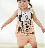 Костюм комплект (майка + шорти) H&M на дівчинку р.98 - 2-3 роки, Mikkie Mouse, фото 2