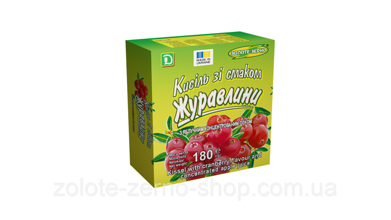 Кисіль зі смаком журавлини 180 г