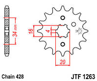 Звезда передняя JT JTF1263.15