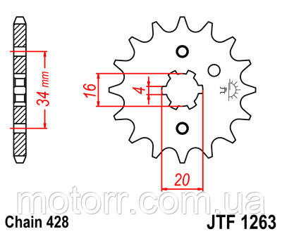 Зірка передня JT JTF1263.15