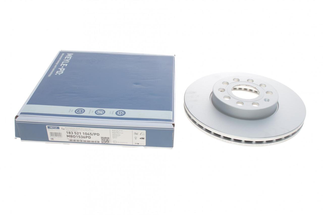 Диск гальмівний передній VW Caddy III 03- (288x25) (Meyle) 183 521 1045/PD, фото 1