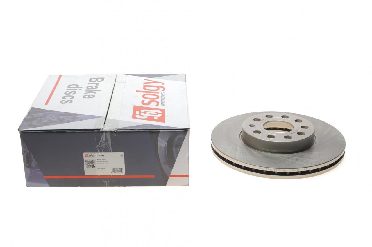 Диск гальмівний передній VW Caddy III 04- (288x25) (Solgy) 208091, фото 1