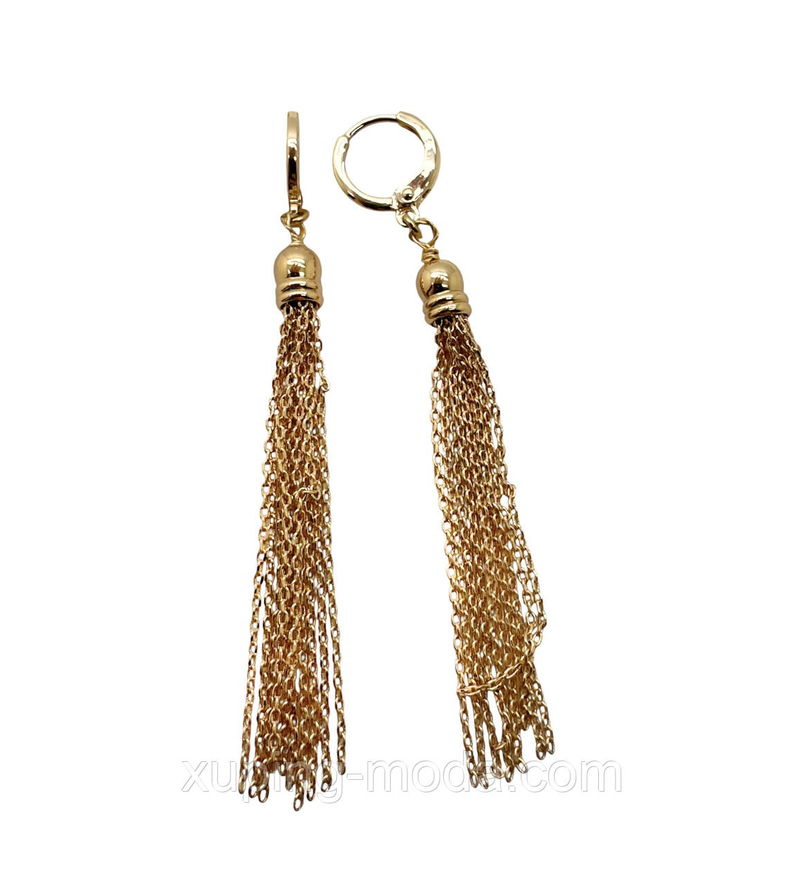 Сережки ксюпінг. 70 мм. 18 к, фото 1