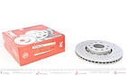 Диск гальмівний передній VW Passat 96-08 (288x25) (з покриттям) (з отвором) (вентильований) (Zimmermann), фото 3