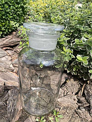 Бутиль 2500 мл для реактивів світле скло широке горло