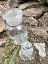 Бутиль 125 мл для реактивів світле скло широке горло