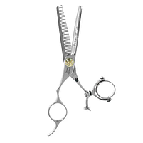 Прямі ножиці в чохлі для лівші Olivia Garden Swivelcut European Style 6,35" (SH-SW1PC-TL63E-BLP), фото 2