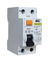 Вимикач диференційний ПЗВ ВД-18 2Р 32А 30мА тип АС електромеханічний Ny95506280