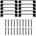 Ручка меблева Ruhhy 24190 — матовий чорний алюміній 96 мм, набір 10 шт., фото 2