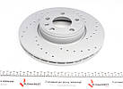 Диск гальмівний передній VW T4 96-03 (313x26) (з покриттям) (з відвірами) (вентильований) (Zimmermann), фото 5