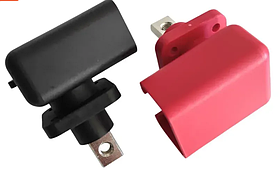 Корпусна прохідна клема з кришкою CF 150А (червона та чорна)