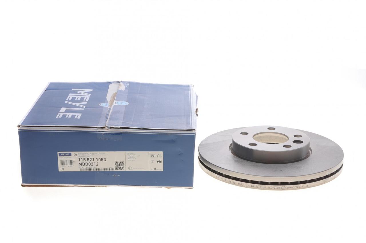 Диск гальмівний передній VW T5 (308x29.5) (Meyle) 115 5211053, фото 1