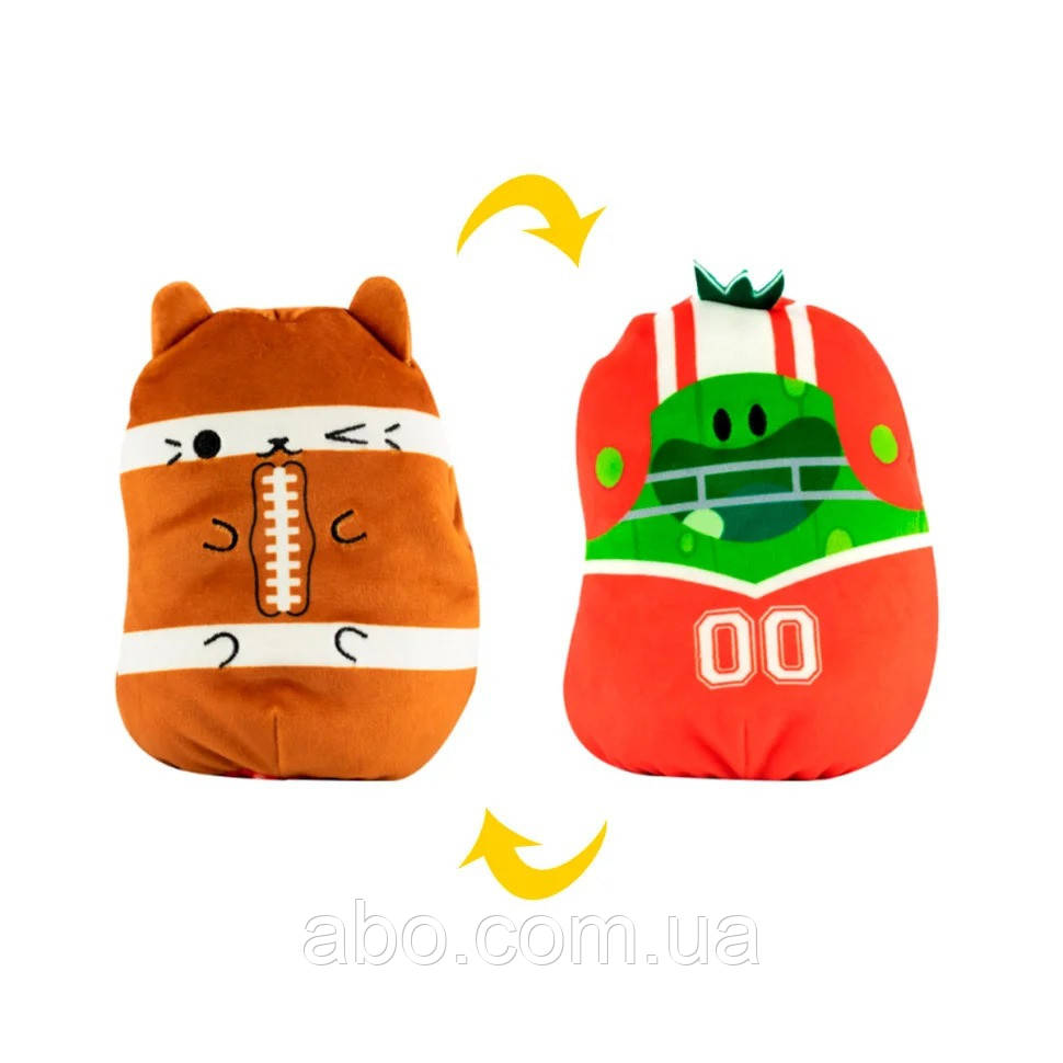 М'яка іграшка 2 в 1 Котик і огірочок Спортсмени Cats Vs Pickles CVP2200-3, фото 1