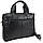 Сумка шкіряна для документів Tiding Bag 1663A чорна, фото 5