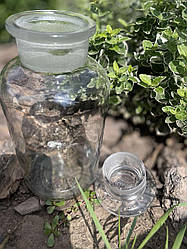 Бутиль 500 мл для реактивів світле скло широке горло