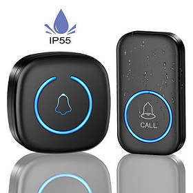 Дзвінок дверний безпровідний DB16-EU від мережі 220V, чорний