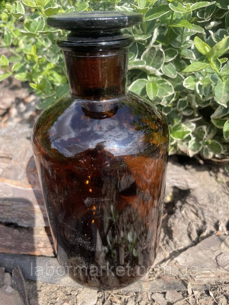 Бутиль 125 мл для реактивів темне скло вузьке горло, фото 1