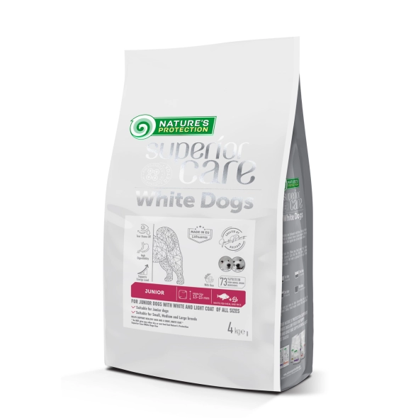 Сухий корм для юніорів Nature's Protection (Нейчерс Протекшен) Superior Care White Dog Junior з білою рибою і рисом 4 кг, фото 1