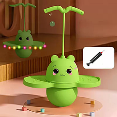 Дитячий джампінг C 69767 стрибунець з підсвідчуванням Зелений