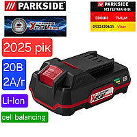 2025 год Аккумулятор 2А 20в для инструмента Parkside PAP 20 B1 батарея