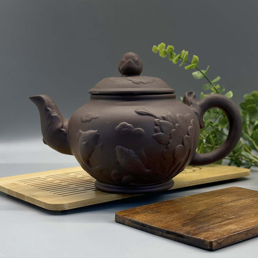 Великий чайник для чайної церемонії «Символ удачі» Коричневий (1000мл), фото 1