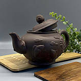 Великий чайник для чайної церемонії «Символ удачі» Коричневий (1000мл), фото 5