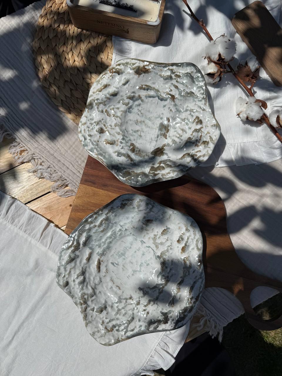Тарілка для подачі LAVA mini Milk Stone